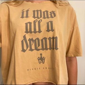 “It Was All A Dream” Biggie cropped tee